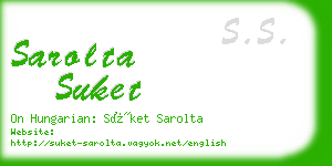 sarolta suket business card